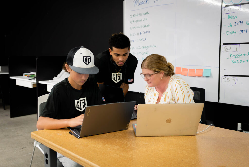 Hit Factory Academy Students learning from their Teacher