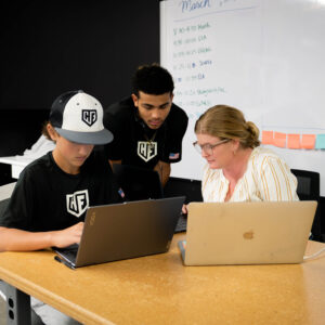 Hit Factory Academy Students learning from their Teacher