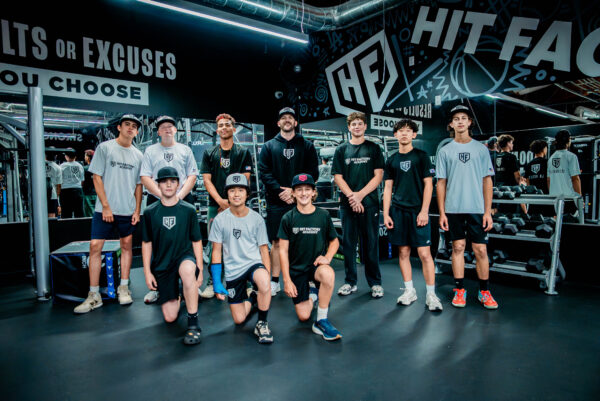 Athletes in Hit Factory Weight Room